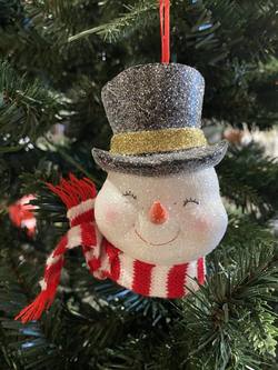 Snowman Head Hanging Ornament