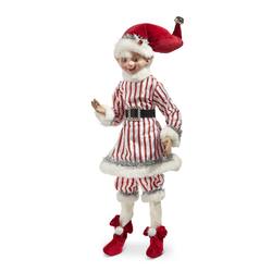 Posable Elf - Peppermint Tinsel