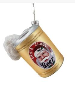 Santa Beer Can Ornament