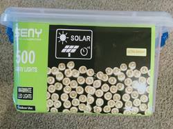 Solar  Fairy Lights  500 LED  WARM WHITE- Green Cord