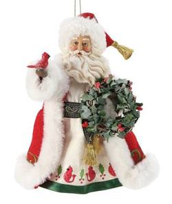 Merry Cardinal Ornament