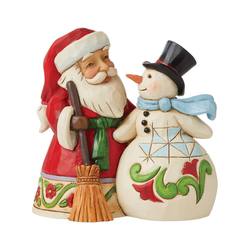 Santa with Snowman Pint Sized