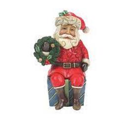 Santa Sitting on Giftbox LAST ONE
