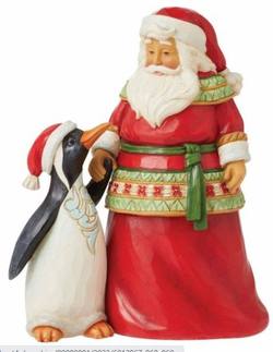 Santa with Penguin