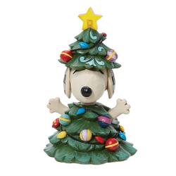 Lit Snoopy As Christmas Tree