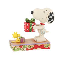 Snoopy and Woodstock with Gift