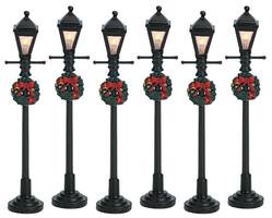 4" Gas Lantern Street Lamp, Set Of 6