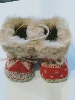 Boots Fairisle with fur- mini