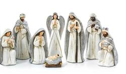 Nativity Set - 8 Piece - Silver