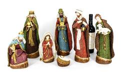 Nativity Set - 7 Piece - Weave Design