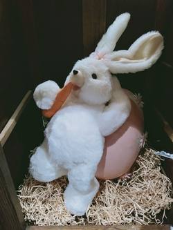 Bunny Resting on Egg - Large
