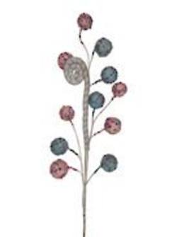 Pink and blue ball and cane pick