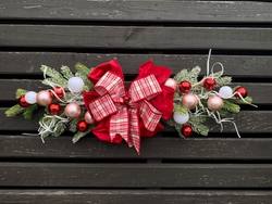 Handmade Red & Pink Christmas Table Garland - 85cm