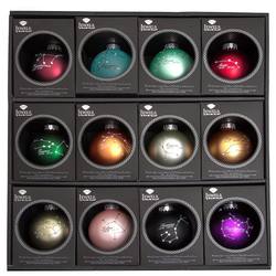 Horoscope Decorated Jeweled Glass Bauble