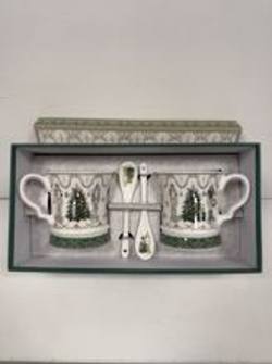 Gold Green Nutcracker - Two Cups