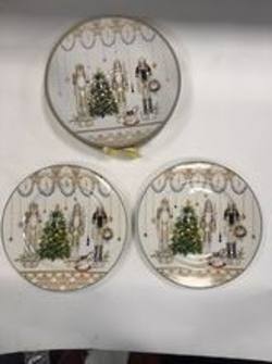 Gold Green Nutcracker - Dinner Plate
