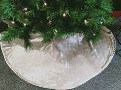 Champagne  Fabric Tree Skirt