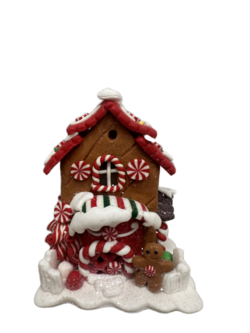 Gingerbread House with Red Roof