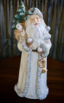 Cream / Grey Santa