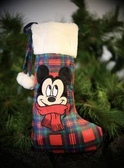 Disney Tartan Stocking - Mickey Mouse