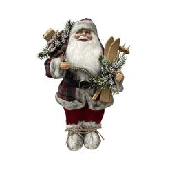 Standing Santa in Tartan - 30cm