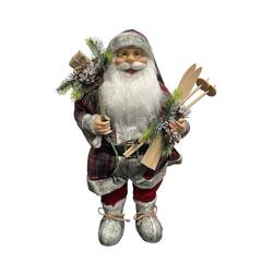 Standing Santa in Tartan - 60cm