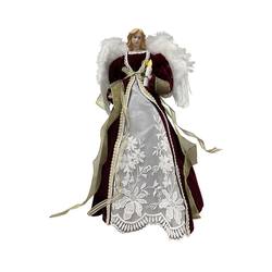 Tree Top Angel   - Burgundy / Ivory