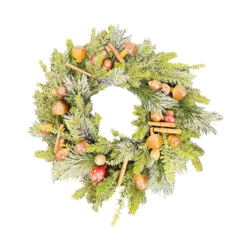 Mushroom Pine Cinnamon Wreath