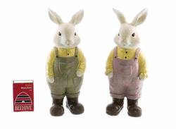 Pair of Bunnies in Overalls - Set of 2
