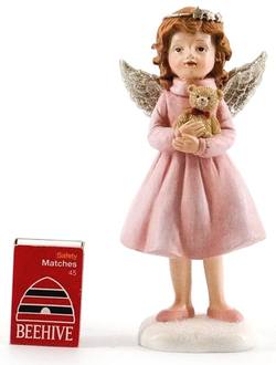 Pink Cherub with Teddy