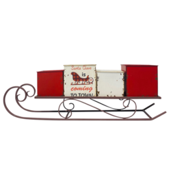 Metal Boxes on Sleigh