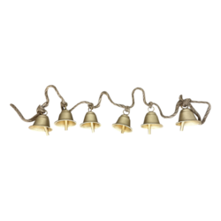 130cm Gold bell garland