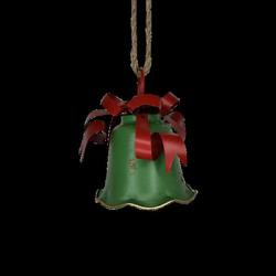 Medium Green Bell, Red Bow
