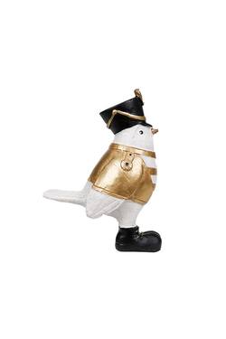 'The General' Bird in White & Gold