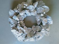 Wreath - Silver Fruit and Leaves