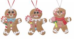 Gingerbread Decorations - Set of 3