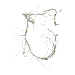 300cm Flashing white garland