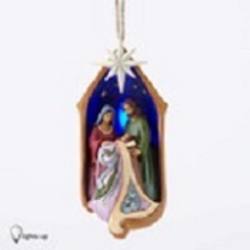 Lighted Holy Family Ornament