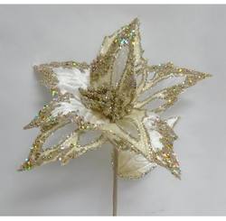 Ivory / Platinum Poinsettia