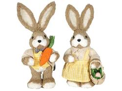 Mr. & Mrs. Bunny in Yellow Gingham - Set of 2