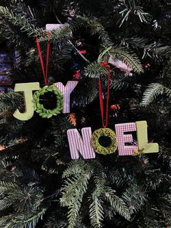 Joy & Noel Hanging Ornament - 2 assorted