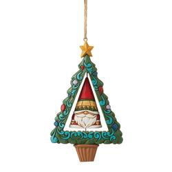 Rotating Gnome In Tree Hanging Ornament