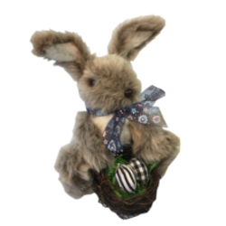 Sitting Bunny with Egg basket