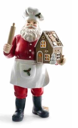 Santa Baker with house - LIT