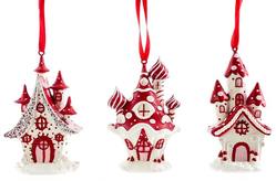 Candy Cottages - Tree Hanger- 3 Assorted