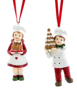 Children Bakers Tree Hangers - 2 assorted