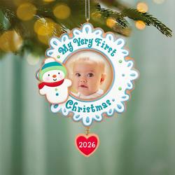 2026 My Very First Christmas Photo Frame Ornament