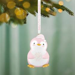 2026 Baby Girl's First Christmas Penguin Ornament