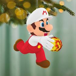 2026 Nintendo Fire Mario Ornament, 5th in the Powered Up With Mario series