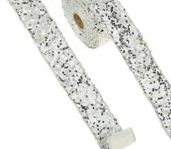 Silver Sequined Ribbon